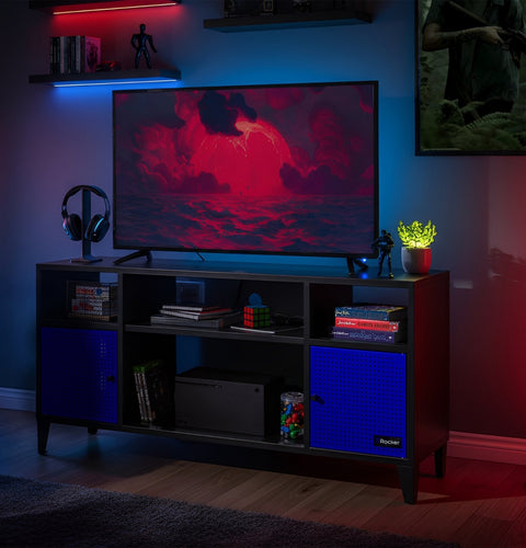 Mesh-Tek Media TV Unit - Black / Blue