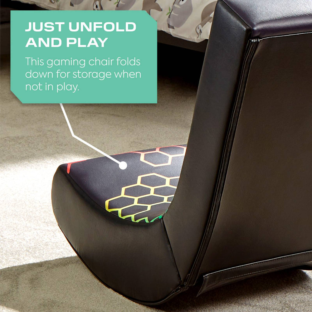 Video Rocker Folding Gaming Chair - Neo Hex