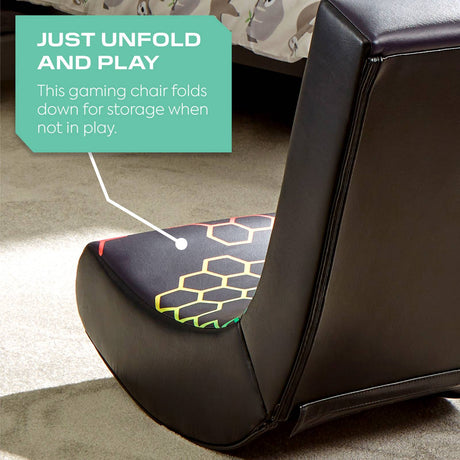 Video Rocker Gaming Chair for Kids - Neo Hex