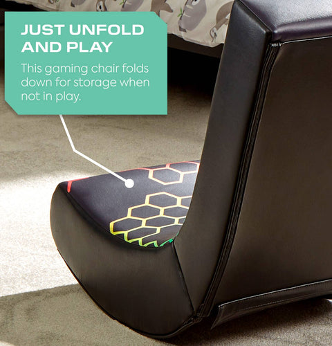 Video Rocker Gaming Chair for Kids - Neo Hex