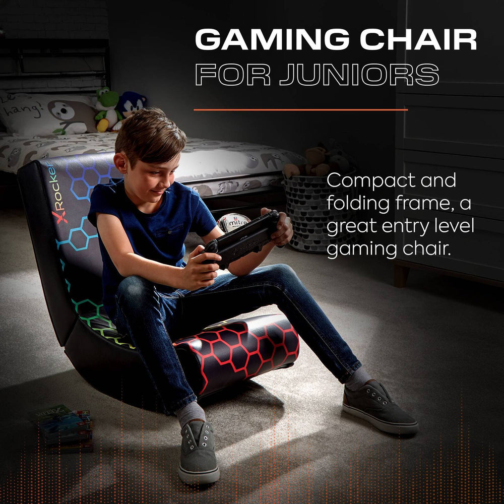 Video Rocker Folding Gaming Chair - Neo Hex