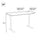 Line drawing of a desk with dimensions labeled