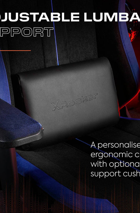 Onyx Ergonomic PC Office Gaming Chair - Fabric Black / Blue
