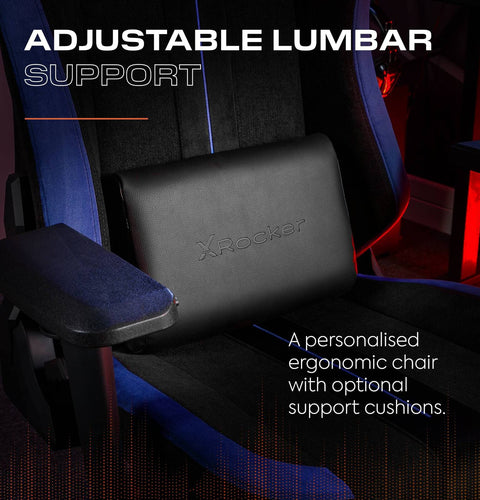 Onyx Ergonomic PC Office Gaming Chair - Fabric Black / Blue