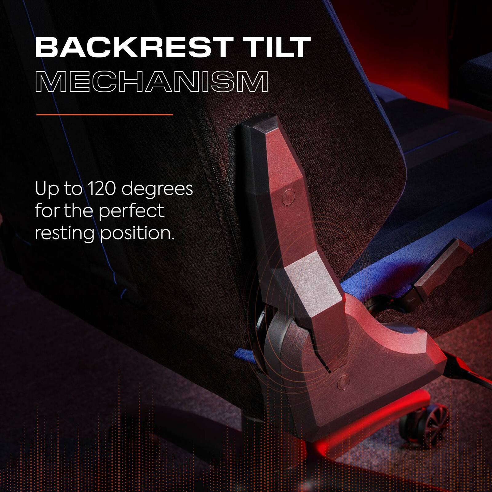 Onyx Ergonomic PC Office Gaming Chair - Fabric Black / Blue