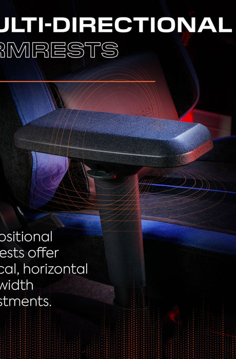 Onyx Ergonomic PC Office Gaming Chair - Fabric Black / Blue