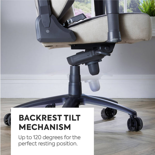 Onyx Ergonomic PC Office Gaming Chair - Fabric Slate Grey