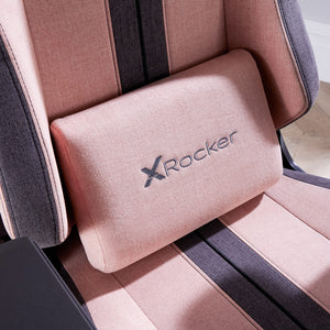 Onyx Fabric Office Gaming Chair - Pink / Grey