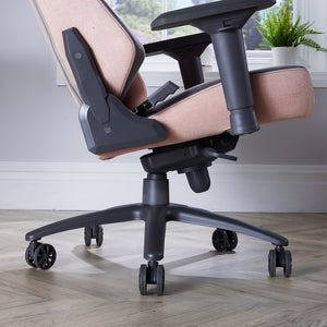 Onyx Fabric Office Gaming Chair - Pink / Grey