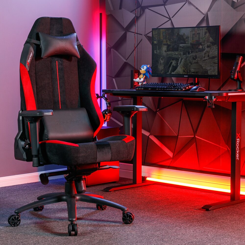 Onyx PC Office Ergonomic Gaming Chair - Black / Red