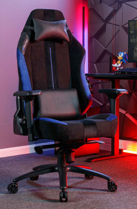 Onyx Ergonomic PC Office Gaming Chair - Fabric Black / Blue