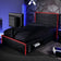 Oracle LED TV Gaming Bed - Black RGB