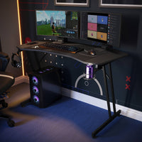 Panther Evo 120cm Gaming Desk with Mousepad - Black