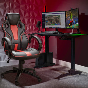 Panther RGB Gaming Desk with LED Lights & Mousepad