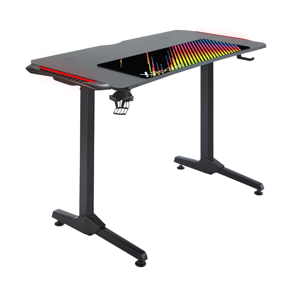 Panther RGB Gaming Desk with LED Lights & Mousepad