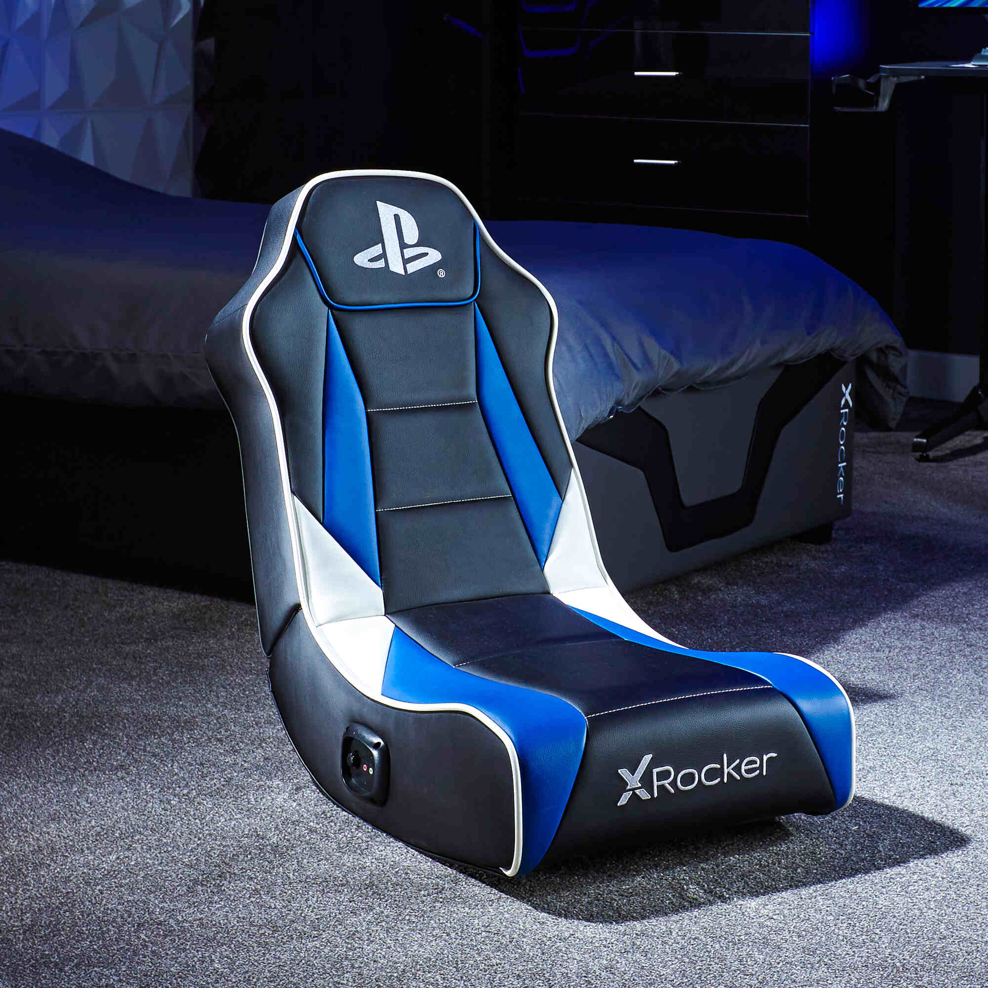 Officially Licensed Playstation™ Geist 2.0 Audio Gaming Chair for Kids - Black