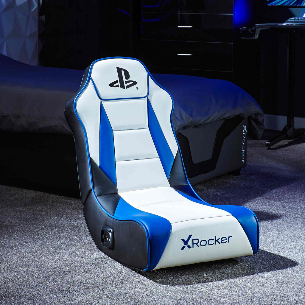 Officially Licensed Playstation™ Geist 2.0 Audio Gaming Chair for Kids - White