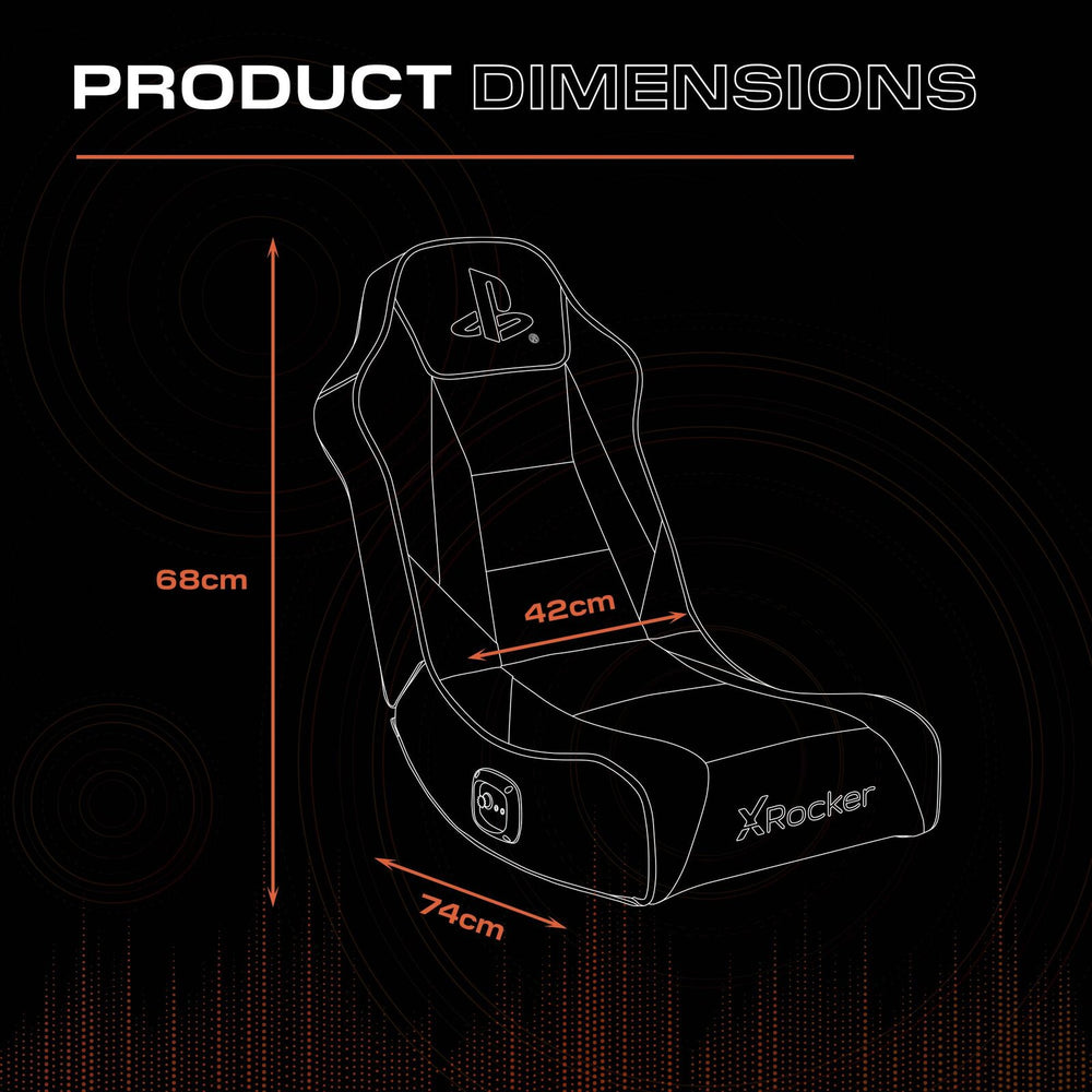 Official PlayStation® Geist 2.0 Floor Rocker Gaming Chair - Black