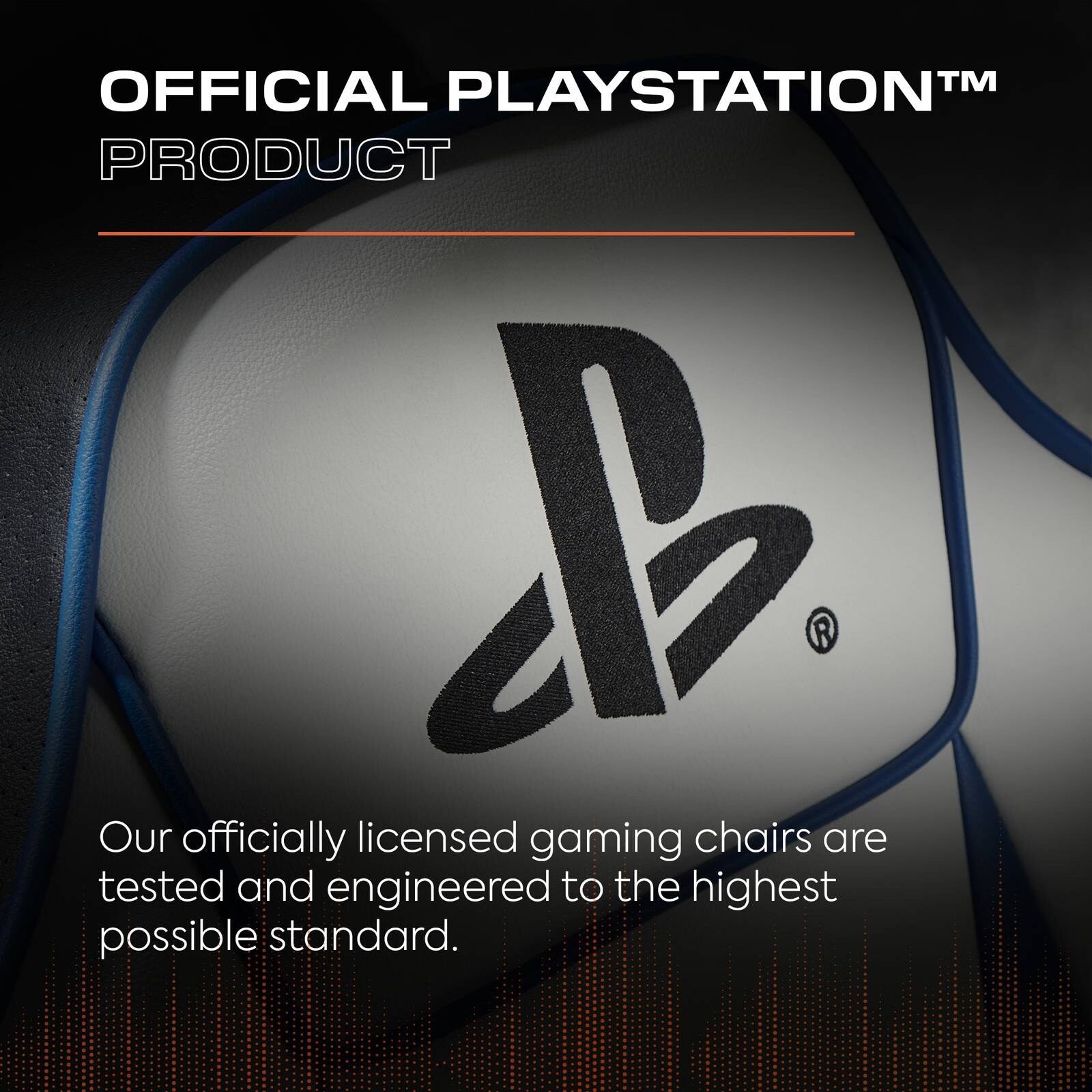 Officially Licensed Playstation™ Geist 2.0 Audio Gaming Chair for Kids - White