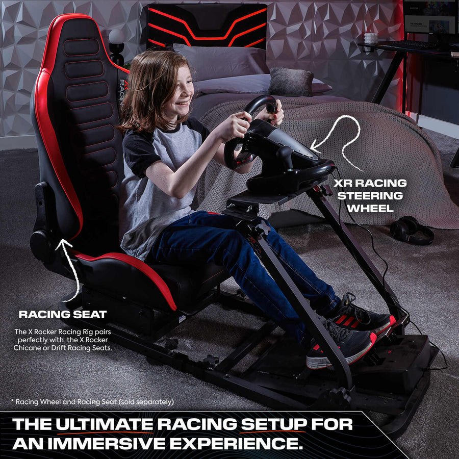 Racing Rig Steering Wheel Stand - Black | XR Racing