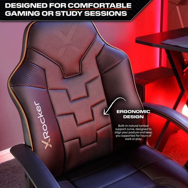 Saturn Ergonomic PC Office Gaming Chair - Black