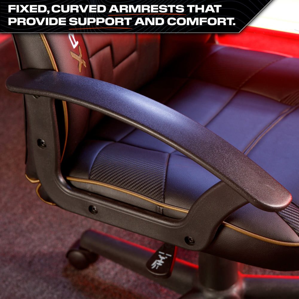 X Rocker Saturn Gaming Office Chair - BLACK / GOLD