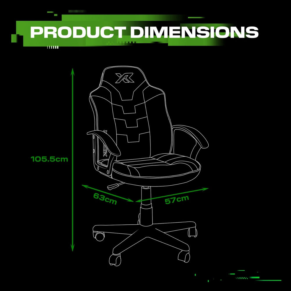 Saturn Ergonomic PC Office Gaming Chair - Green