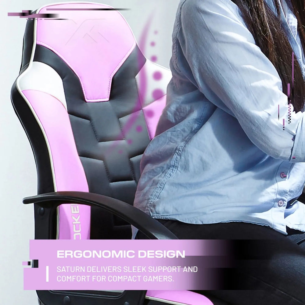Saturn Ergonomic PC Office Gaming Chair - Pink