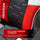Red, black, and white chair with 'X rocker' branding and promotional text.