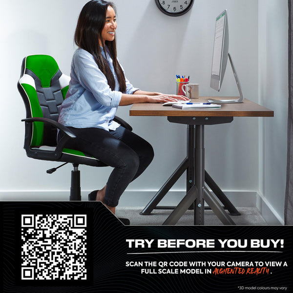 Saturn Ergonomic PC Office Gaming Chair - Green