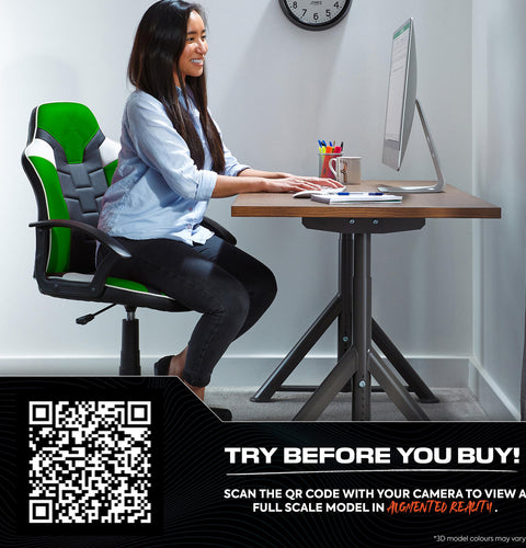 Saturn Ergonomic PC Office Gaming Chair - Green