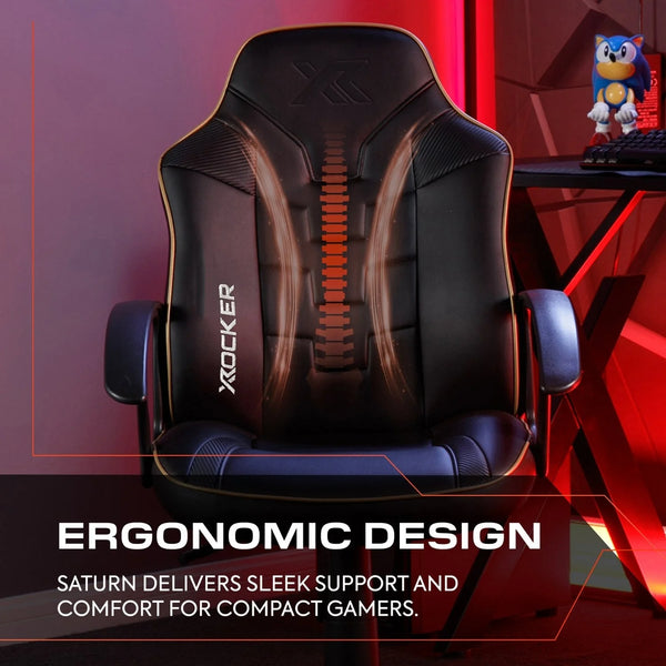 Saturn Ergonomic PC Office Gaming Chair - Black
