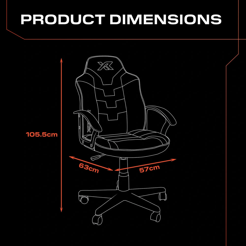 Saturn Ergonomic PC Office Gaming Chair - Black
