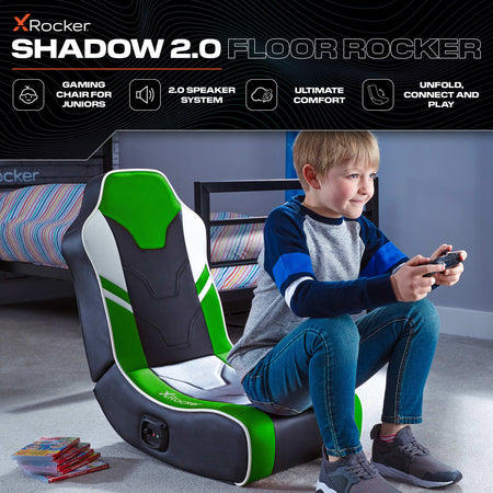 Shadow 2.0 Floor Rocker Gaming Chair - Green