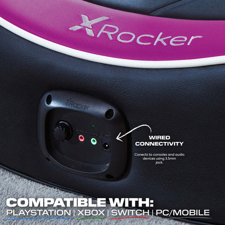Shadow 2.0 Audio Floor Rocker Gaming Chair for Kids - Purple / Black