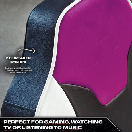 Shadow 2.0 Audio Floor Rocker Gaming Chair for Kids - Purple / Black