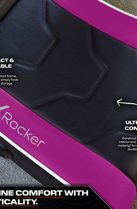 Shadow 2.0 Audio Floor Rocker Gaming Chair for Kids - Purple / Black