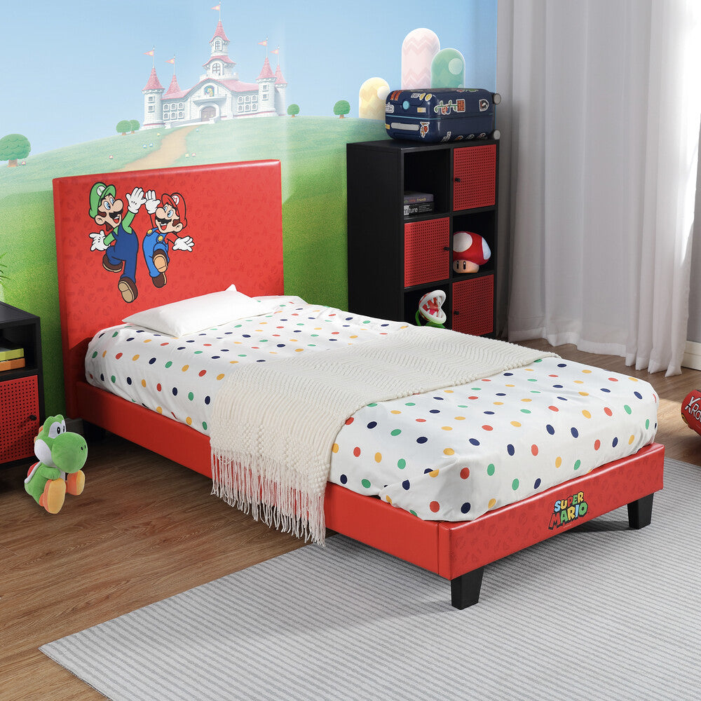 Officially Licensed Super Mario™ Single Gaming Bed in a Box - Red