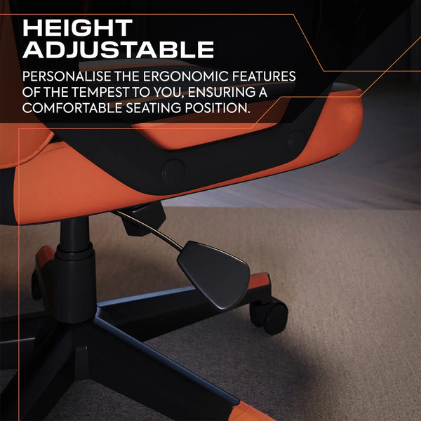 Tempest Ergonomic PC Office Gaming Chair - Orange