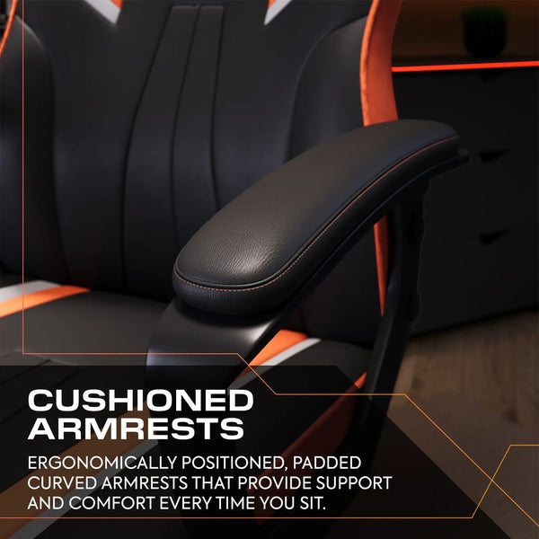 Tempest Ergonomic PC Office Gaming Chair - Orange