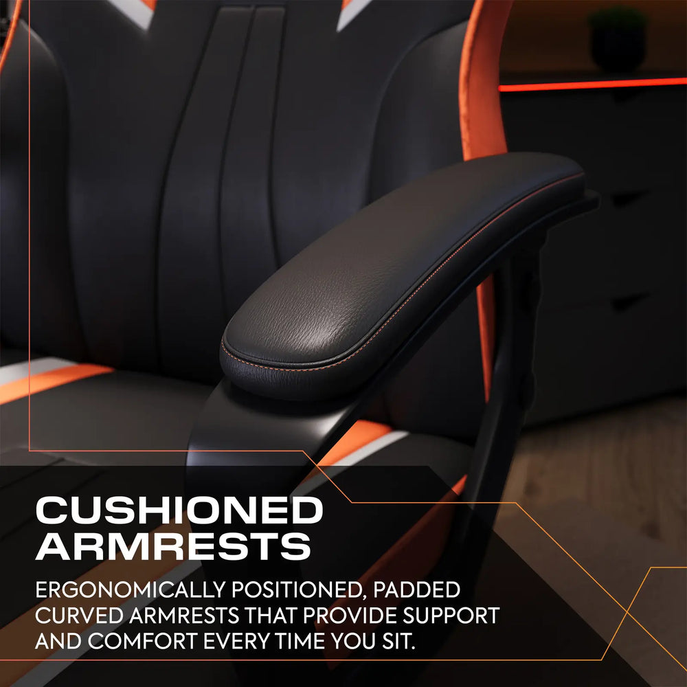 Tempest Ergonomic PC Office Gaming Chair - Orange