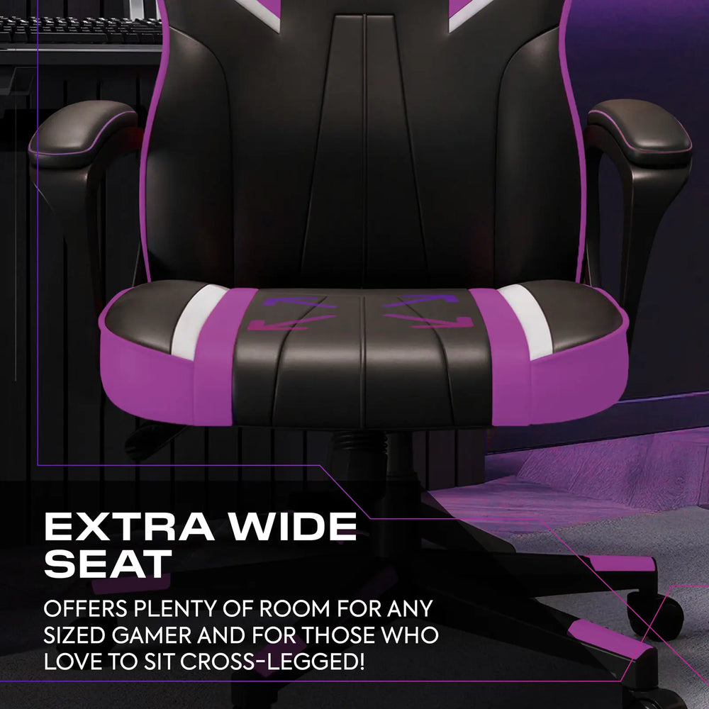 Tempest Ergonomic PC Office Gaming Chair - Purple