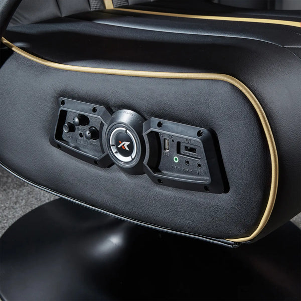 Close up of the Torque console gaming chairs control panel