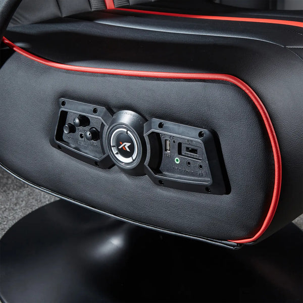 Close up of the Torque console gaming chairs control panel