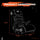 Racing chair with dimensions on a black background