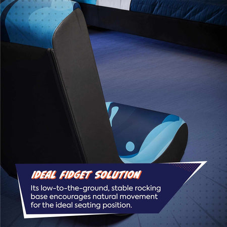 Video Rocker Blue X Rocker Video Rocker Gaming Chair for Kids - Lava Blue
