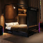 Skyline Double Gaming Bed with HD Projector and 60" Screen - Black