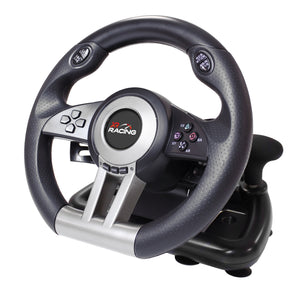 XR Racing Steering Wheel and Pedals for PC, PS4, Xbox One, Switch