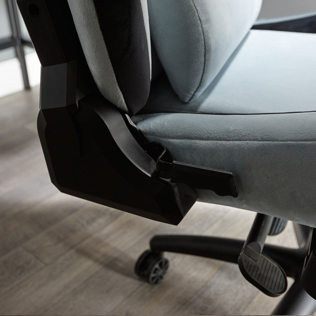 Messina Ergonomic PC Office Gaming Chair - Fabric Silver
