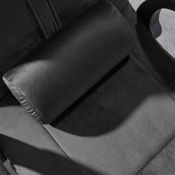 Deluxe 4.1 Audio Fabric Console Gaming Chair - Black